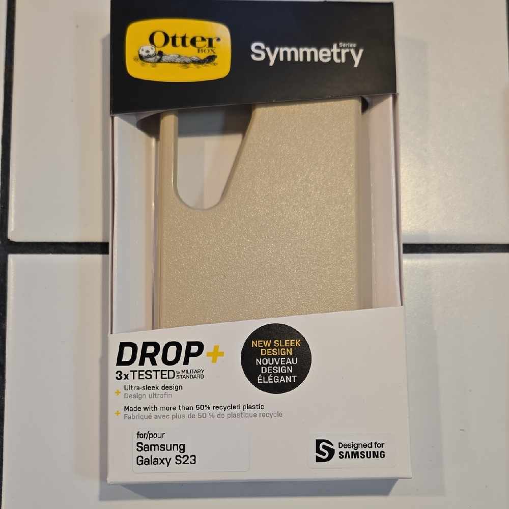 OtterBox Symmetry Series Beige Case for Samsung Galaxy S23